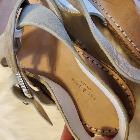 𝅺RAG & Bone August Espadrille Platform Sandal NWOB Light Sand sz. 9.5 - Picture 9 of 10